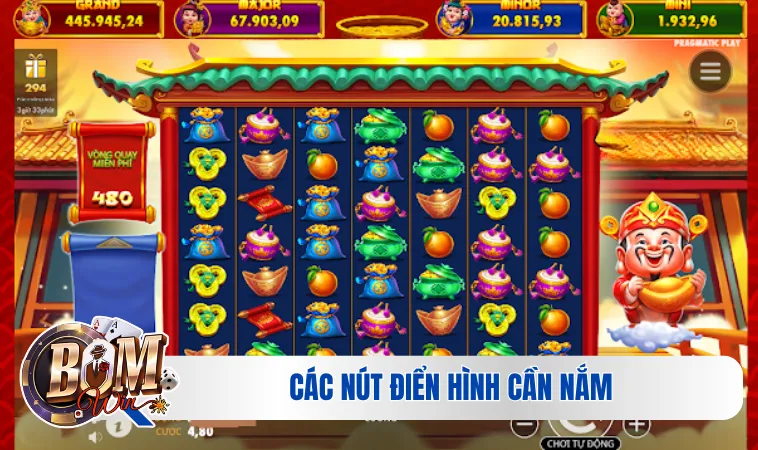 Nút Điển Hình Cần Nắm Trong Nổ Hũ - Slots Không Nên Bỏ Lỡ 3 Các nút điển hình cần nắm trong nổ hũ - Slots