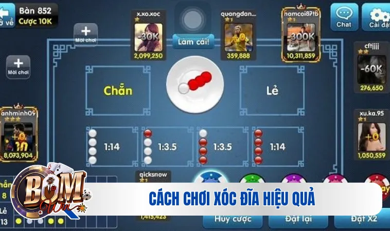 Cách chơi xóc đĩa hiệu quả