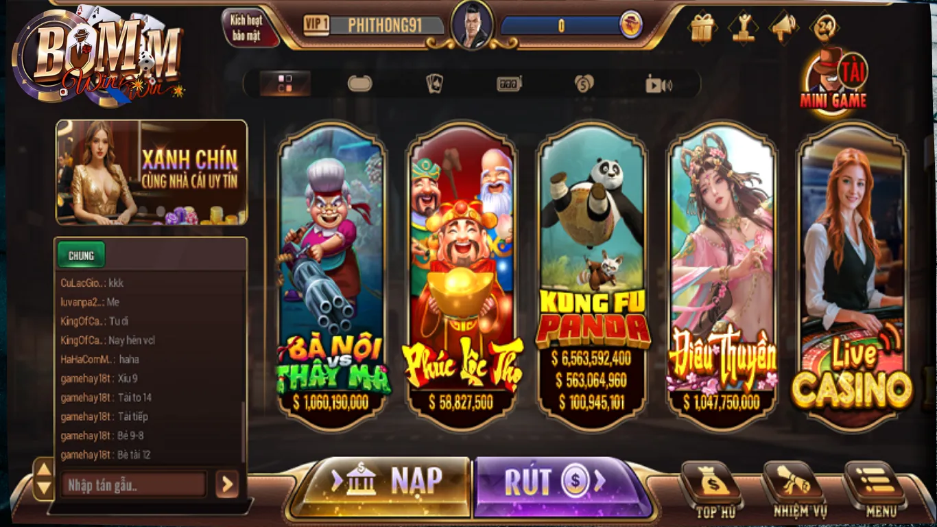 Kho tàng game khủng, giải trí thả gả
